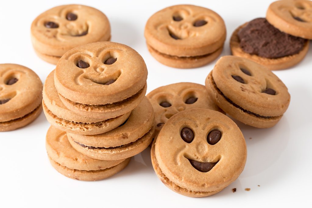 Cookies with smiley face